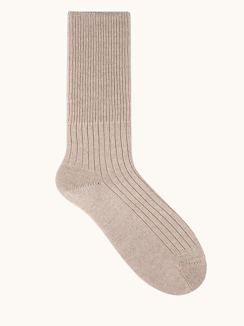 Women's merino wool socks – warm, non-binding, ribbed image 1