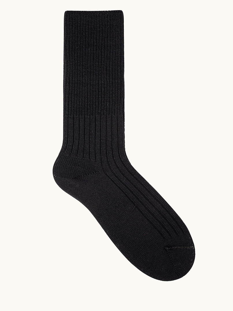 Women's merino wool socks – warm, non-binding, ribbed image 1