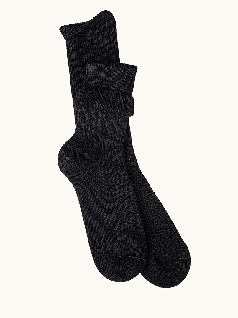 Women's merino wool socks – warm, non-binding, ribbed image 2