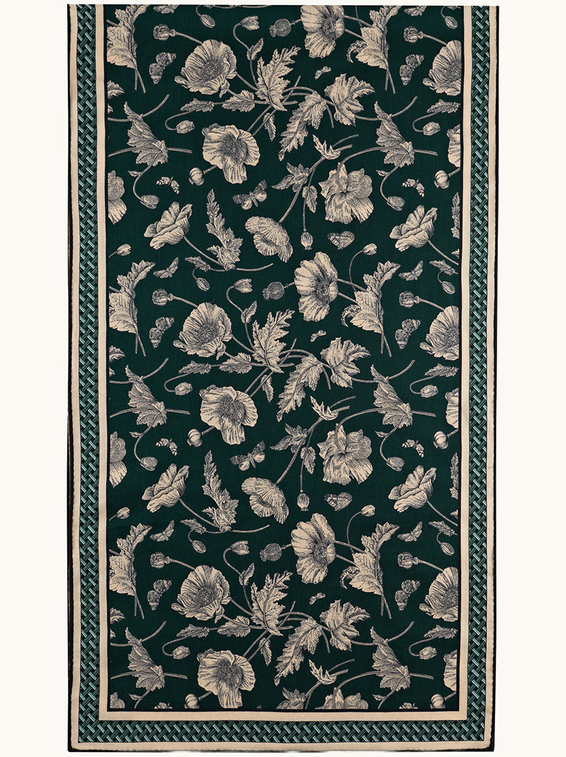 large-silk-scarf-double-sided-artistic-design-with-weights-and-flowers-50cm-x-170-cm-s05sz171 image 2