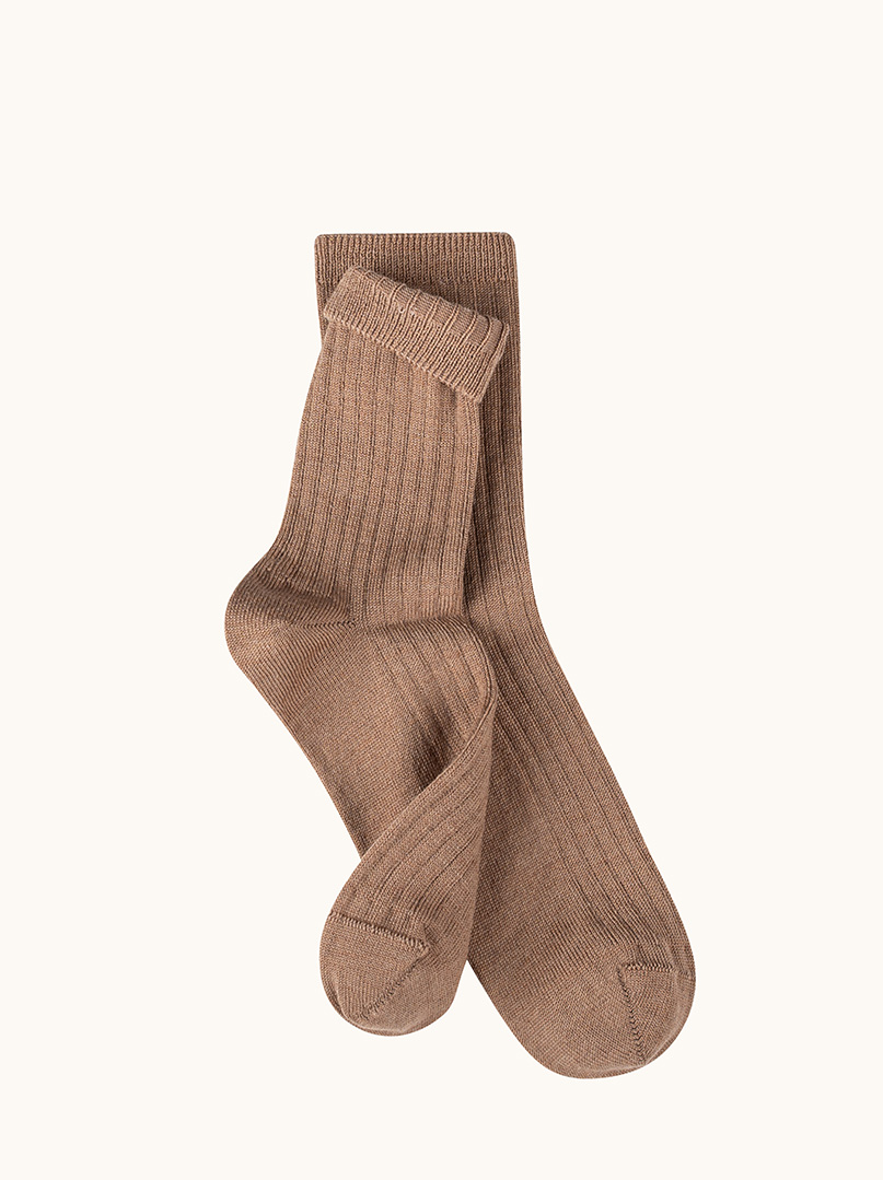 Women's merino wool socks – warm, ribbed image 2