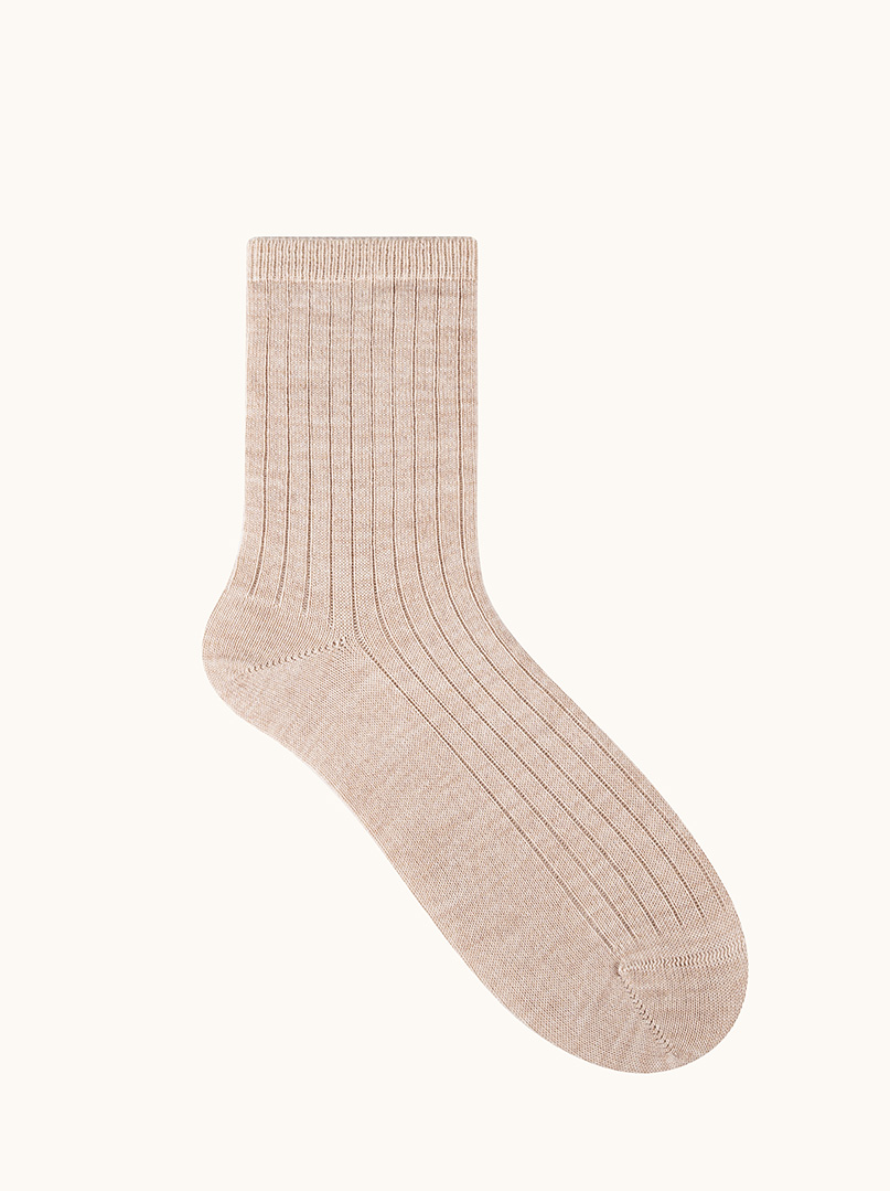 Women's merino wool socks – warm, ribbed image 1