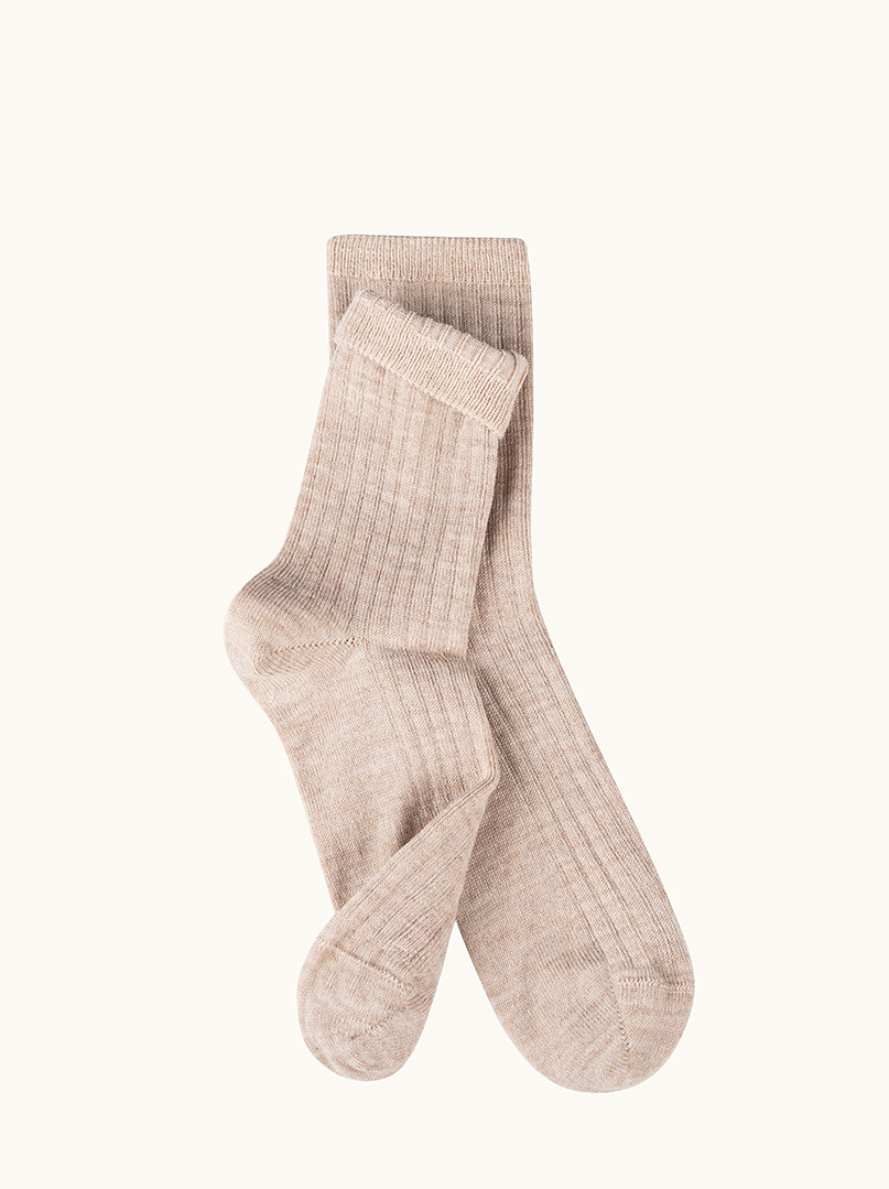Women's merino wool socks – warm, ribbed image 2