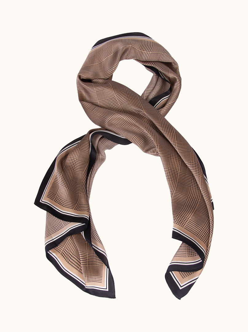 55 cm x 170 cm PREMIUM silk peplite scarf image 1