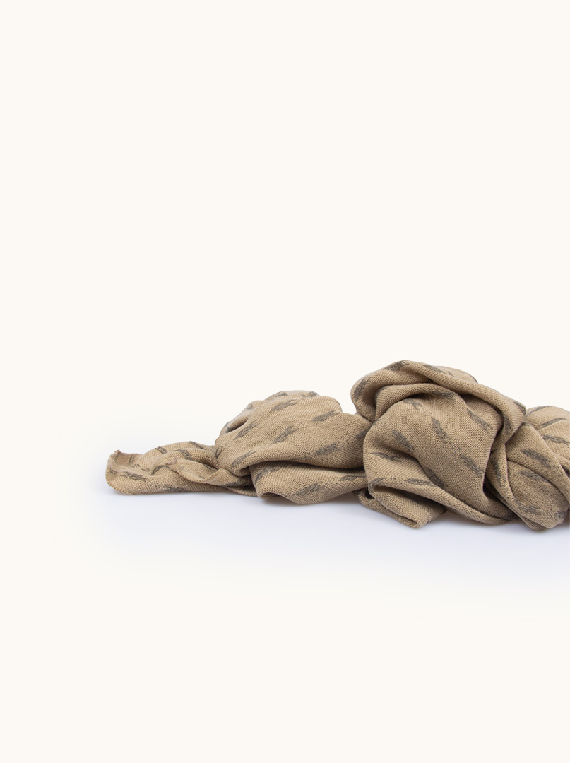 Warm scarf, dark beige, 75x210 cm image 1