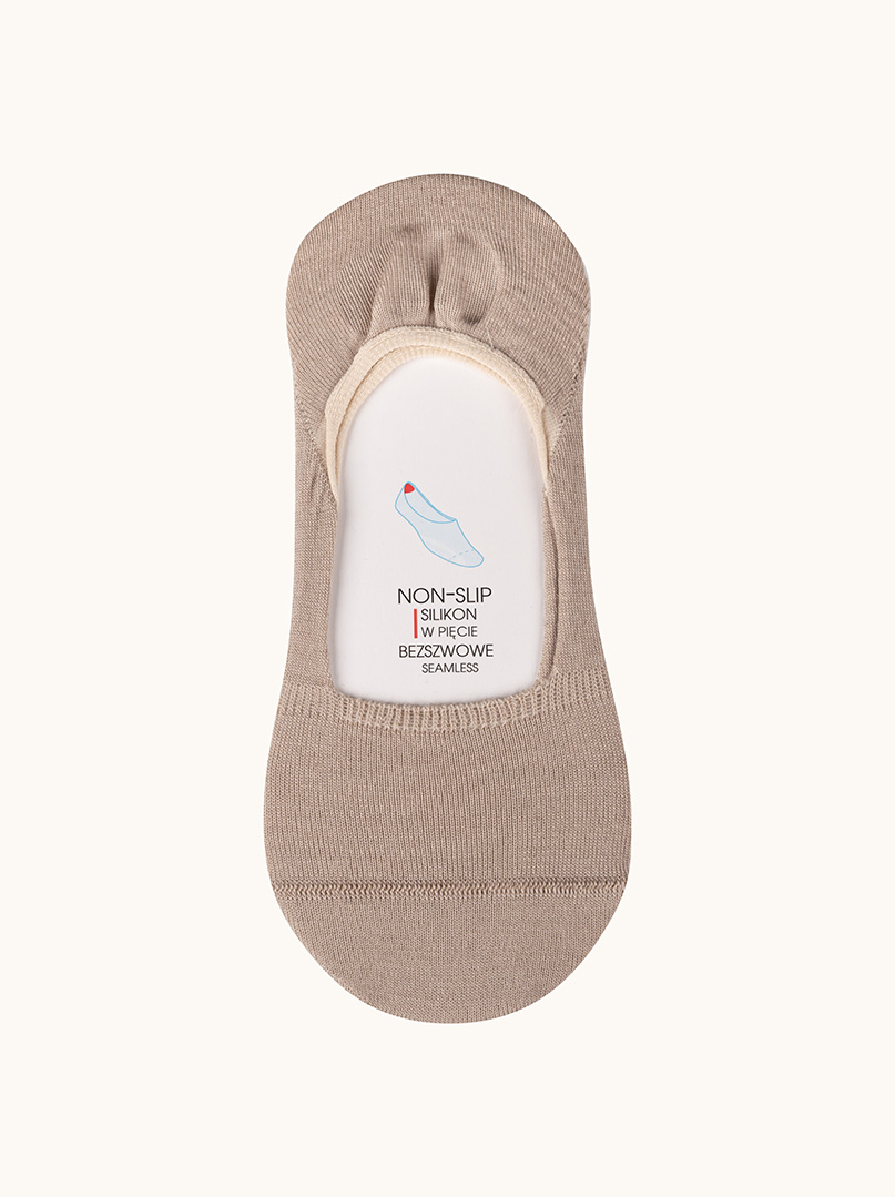 Classic seamless moccasin socks with silicone image 1