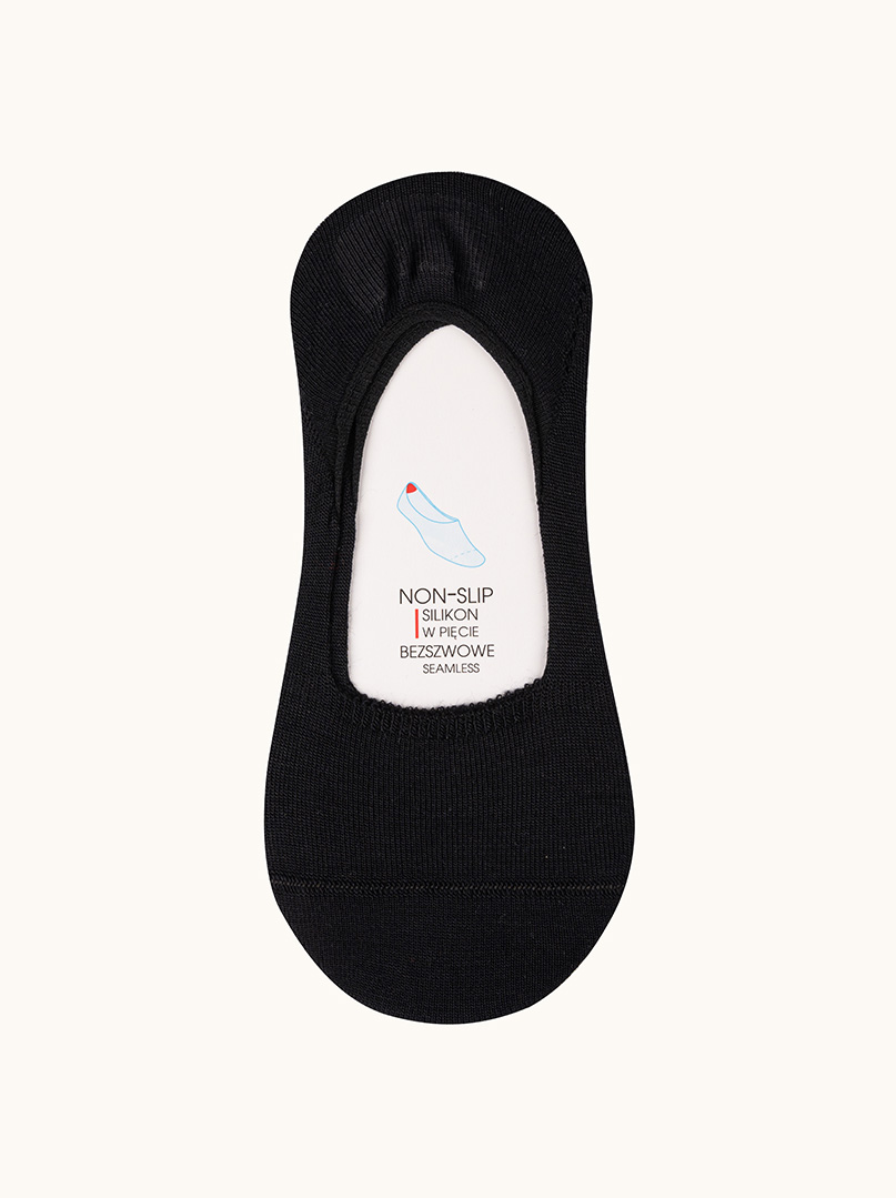 Classic seamless moccasin socks with silicone image 1