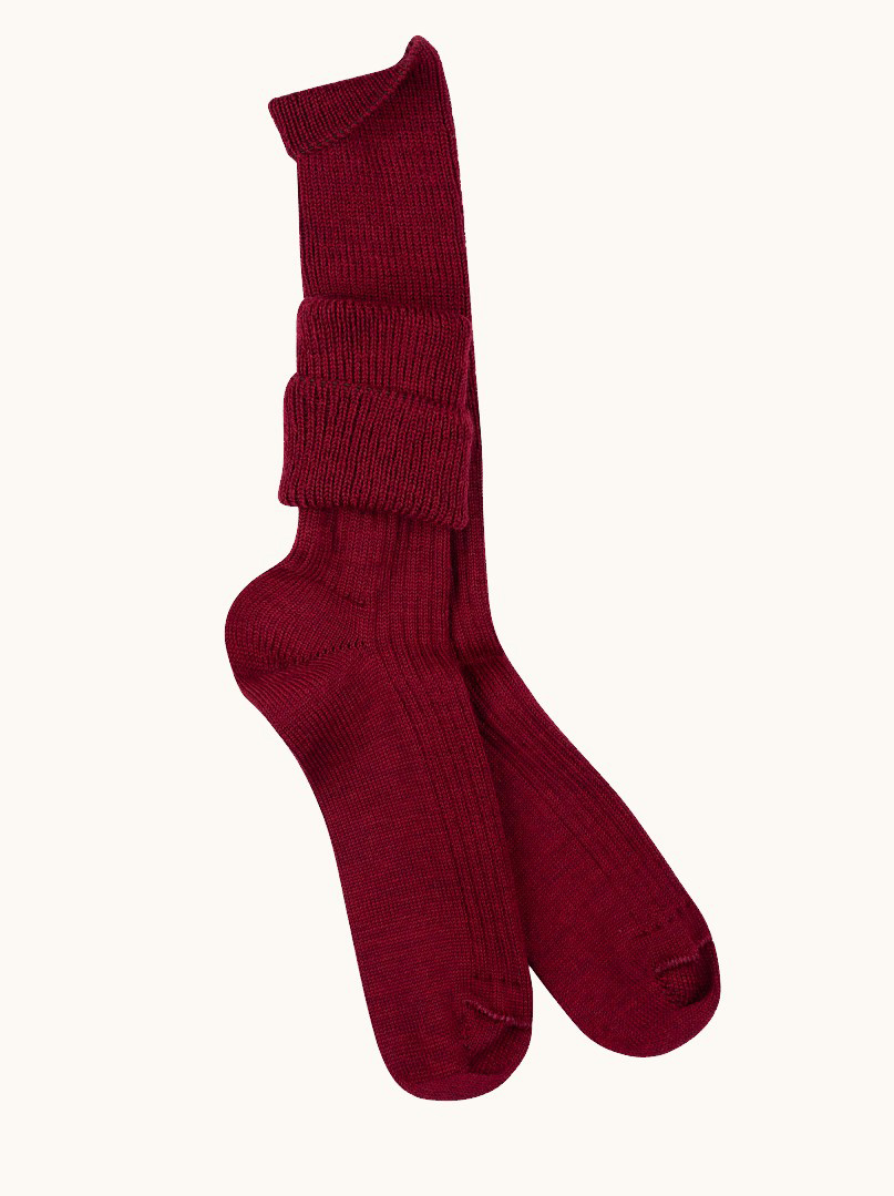 Women's merino wool socks – warm, non-binding, ribbed image 2
