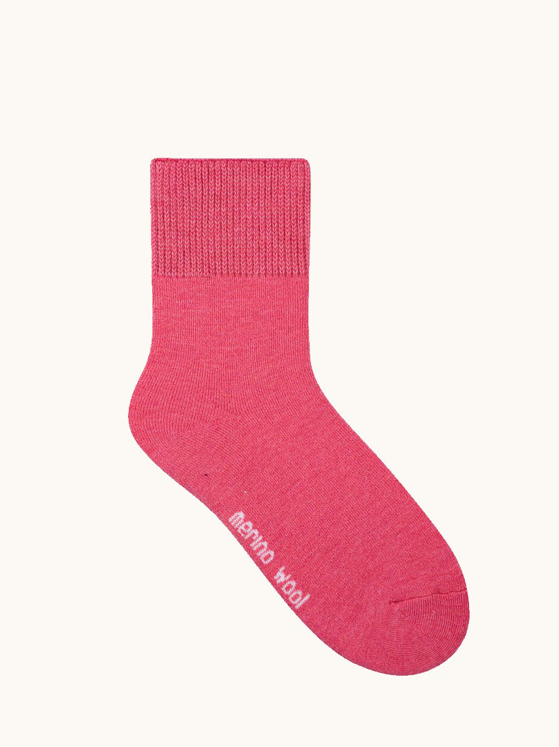 Women's thick merino wool socks pink - ACTIVE MERINO WOOL- warm image 1