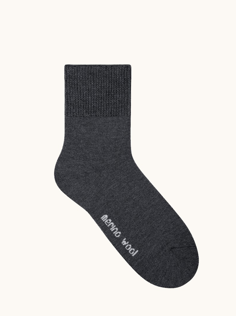 Women's thick merino wool socks graphite - ACTIVE MERINO WOOL- warm image 1