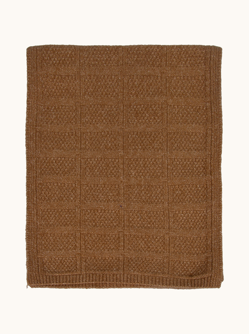 Scarf in caramel brown 35 cm x 180 cm image 2
