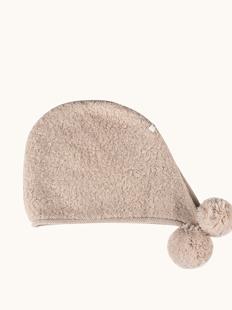 Beanie with binding 100% wool red image 4