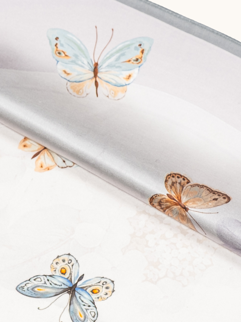 Medium romantic silk scarf 68cm x 68 cm image 4