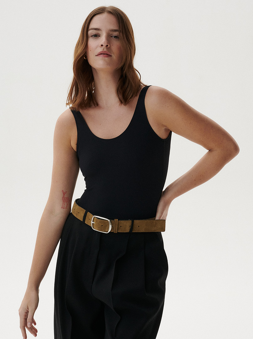Allora be unique camel colored belt image 1