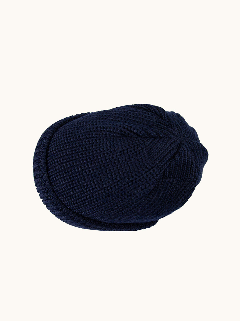 Warm navy blue docker cap  Hammburg image 2