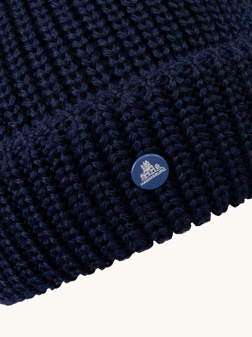 Warm navy blue docker cap  Hammburg image 3