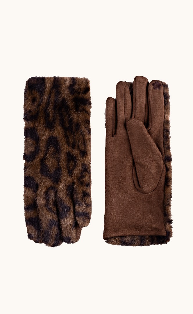 Women's gloves with animal pattern image 1