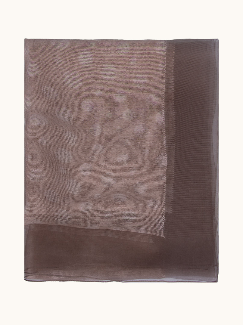 Evening shawl navy beige 75 cm x 190 cm PREMIUM image 2