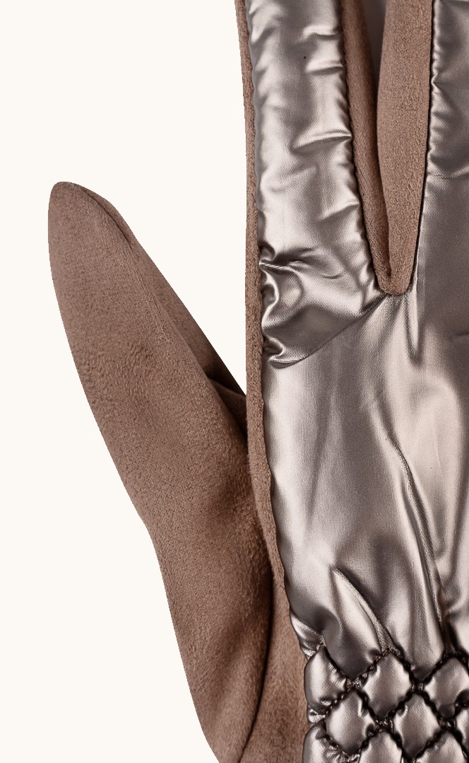 Wool gloves in black with insulator image 3