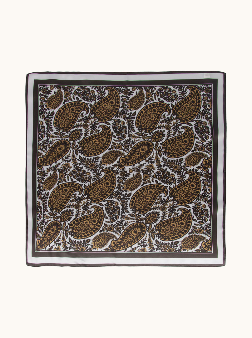 Silk scarf with paisley motif 65 cm x 65 cm image 2