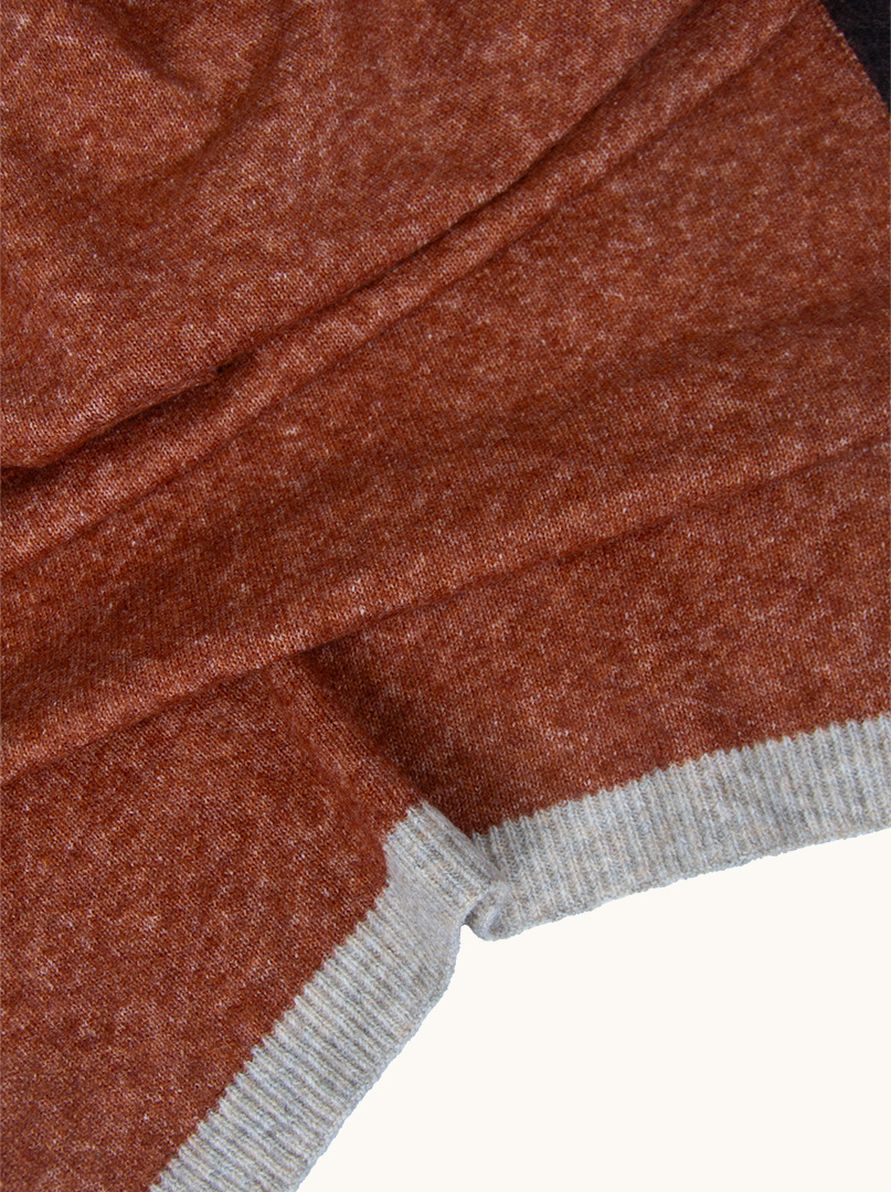 Brown shawl 50 cm x 200 cm image 3