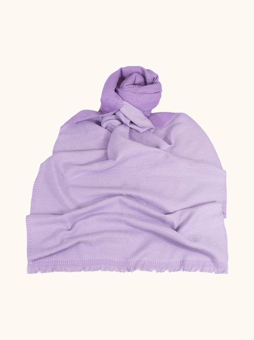 Softly textured purple scarf 65 cm x 190 cm image 1