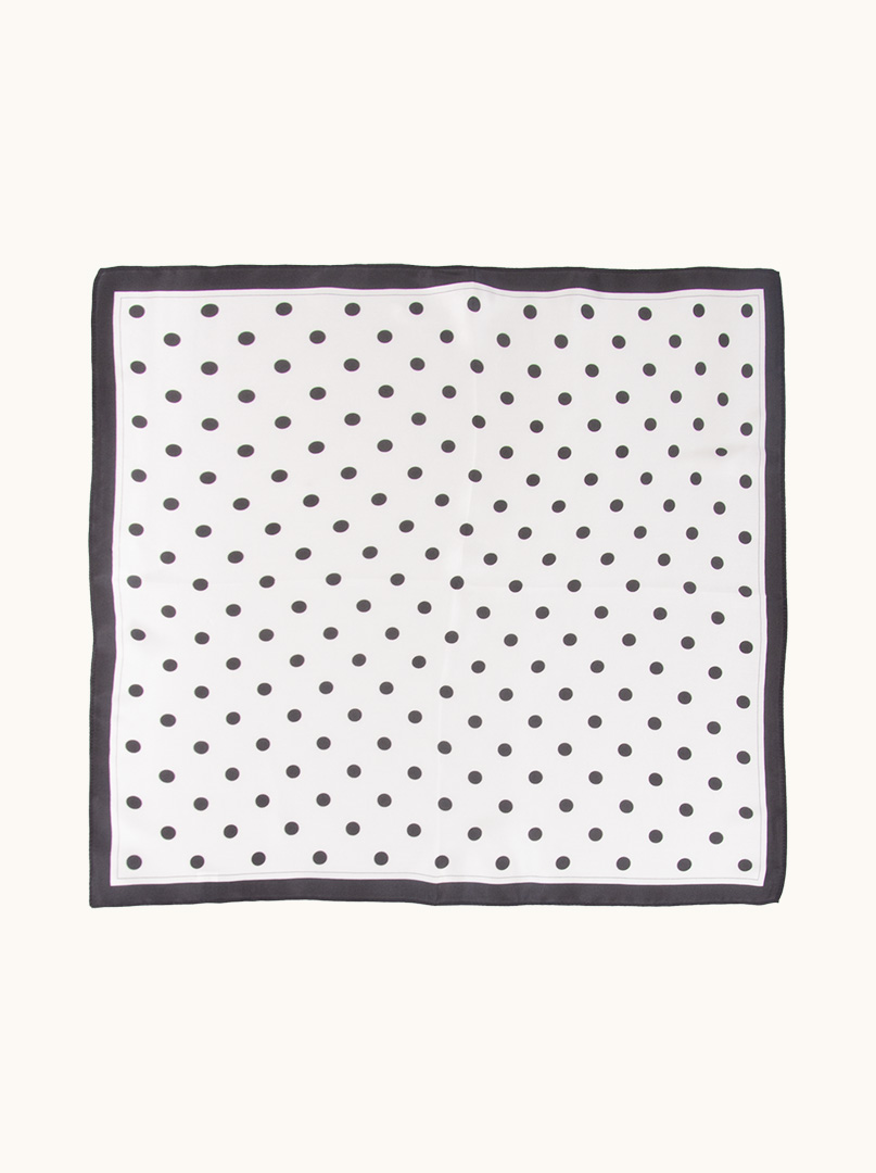 Gavroshka silk classic elegance in peas 53 cm x 53 cm PREMIUM image 4