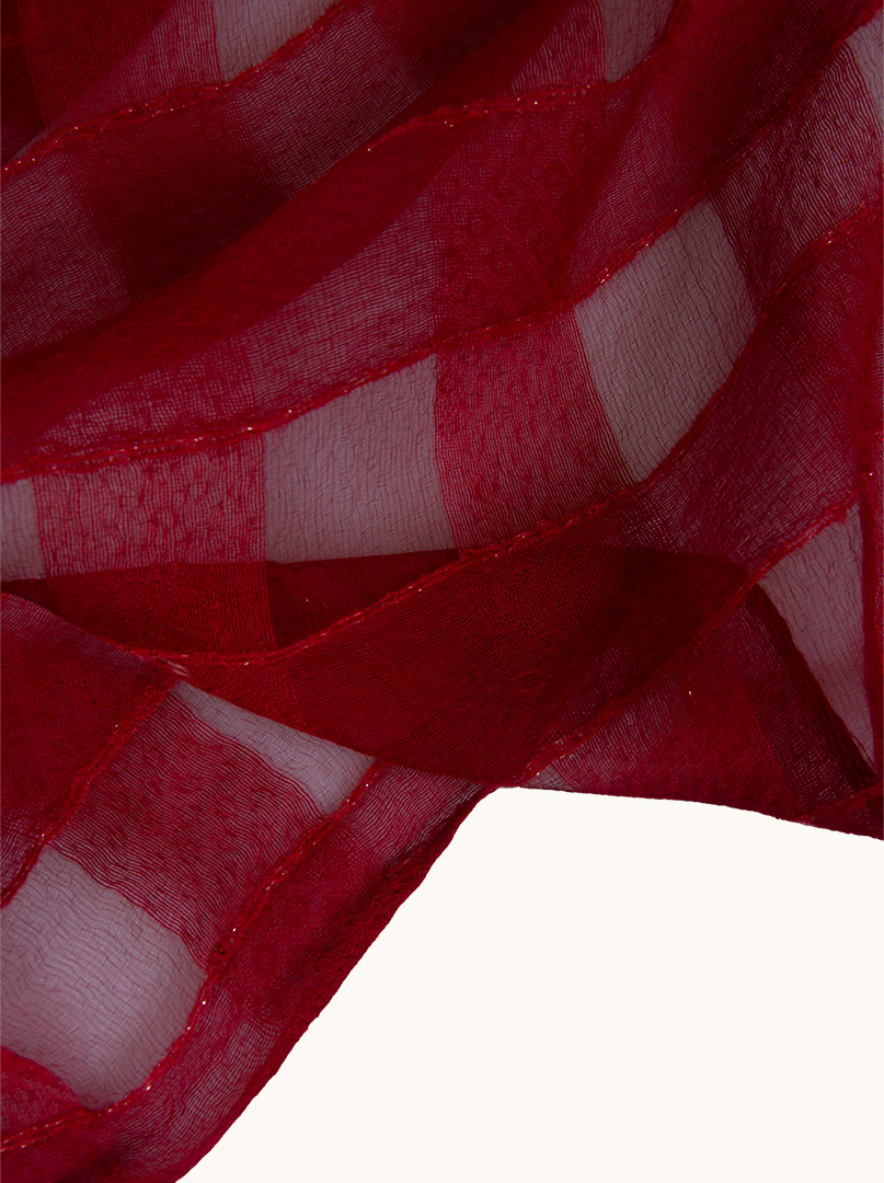 Evening shawl red 75 cm x 190 cm PREMIUM image 4