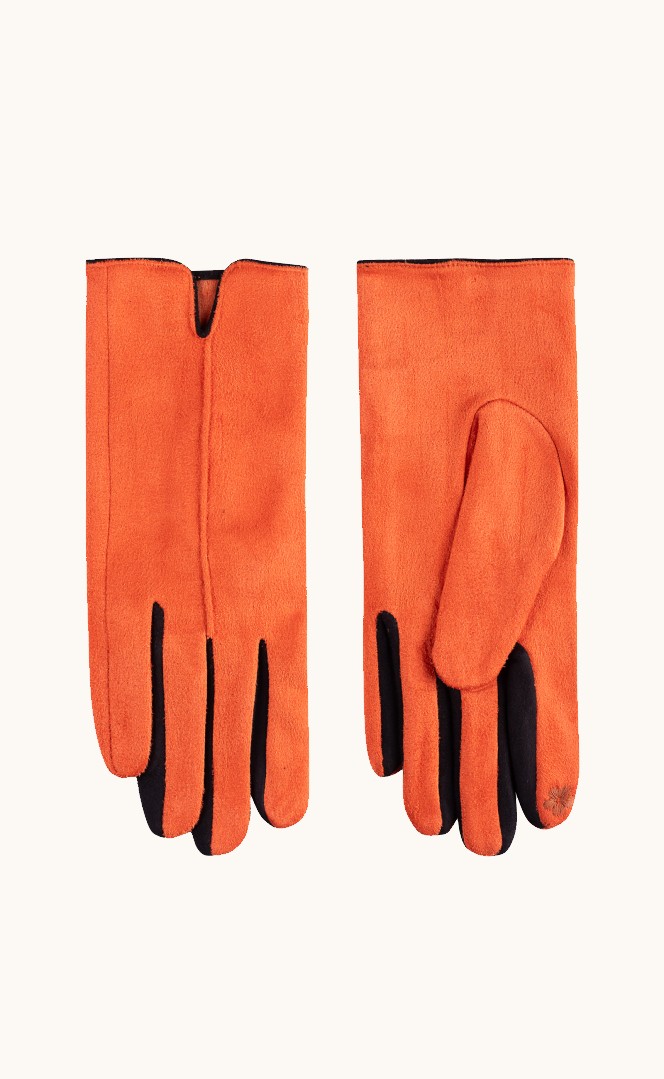 Wool gloves in black with insulator image 1