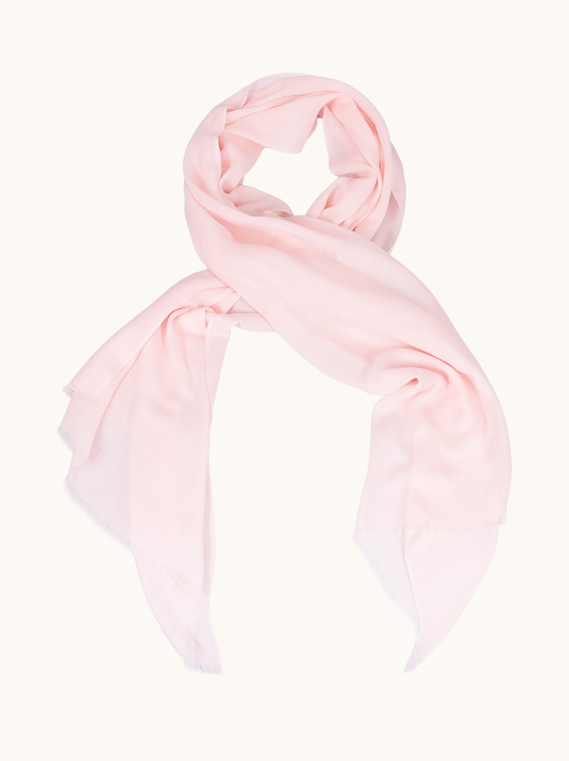 Pink wool scarf 95 cm x 210 cm PREMIUM image 3