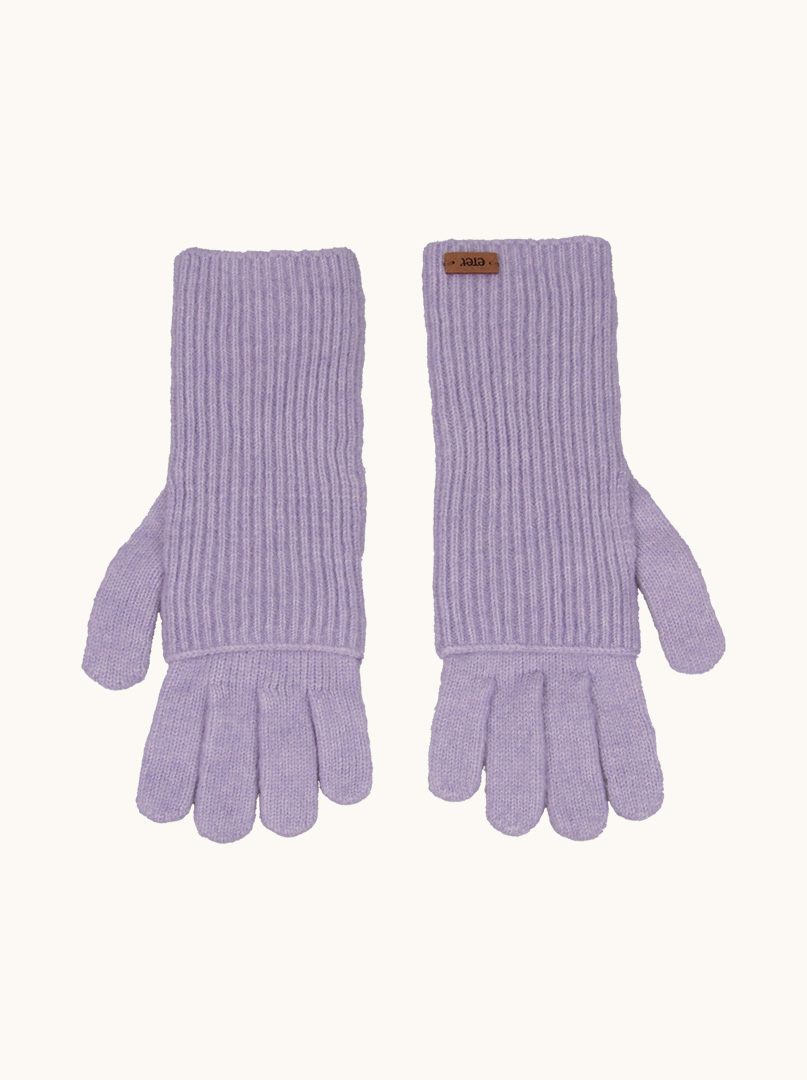 Wool gloves in purple color image 1