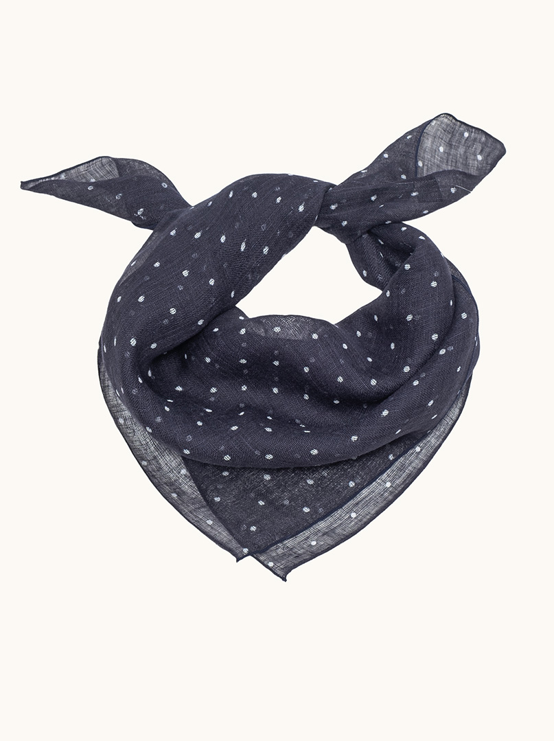 Light linen scarf with fringes, salmon, 55cm x 180cm image 1
