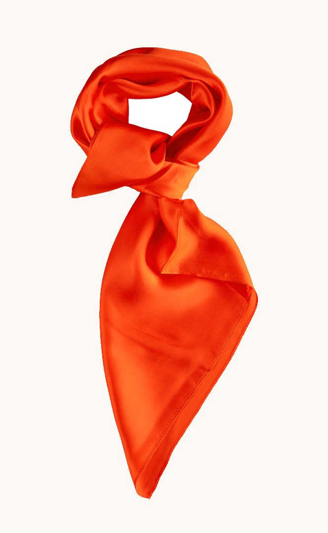 Silk scarf in powder pink 65 cm x 65 cm image 1