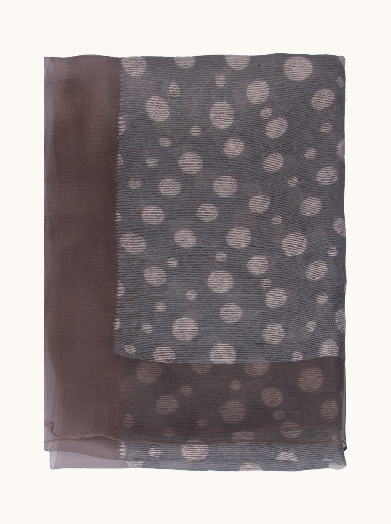 Grey evening shawl 75 cm x 190 cm PREMIUM image 2