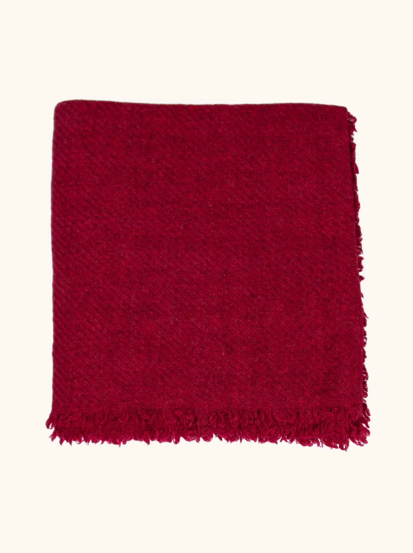 Ecru cashmere scarf with contrasting trim - luxurious lightness and minimalism PREMIUM image 2