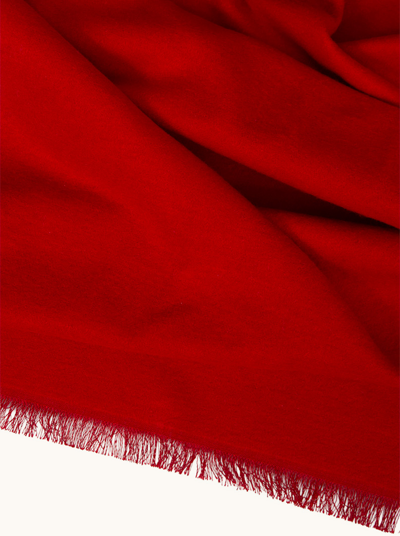 Red silk scarf 30 cm x 180 cm image 4