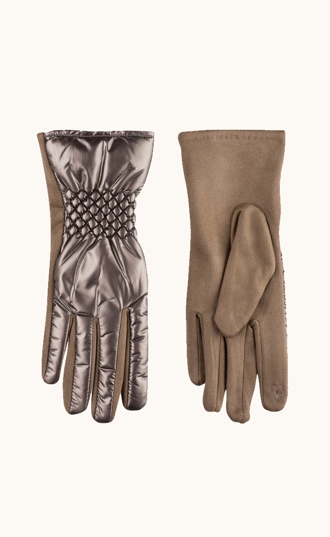 Wool gloves in black with insulator image 1