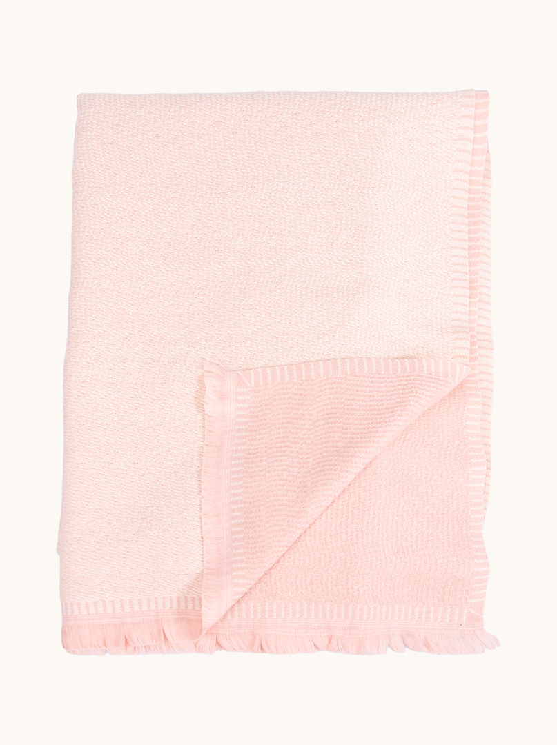 Softly textured scarf in pink 65 cm x 190 cm image 2