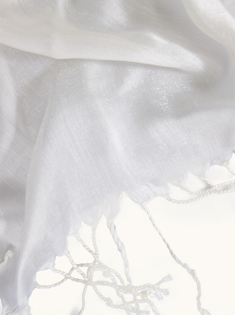 Purple evening shawl with a touch of cornflower  85 cm x 220 cm image 3