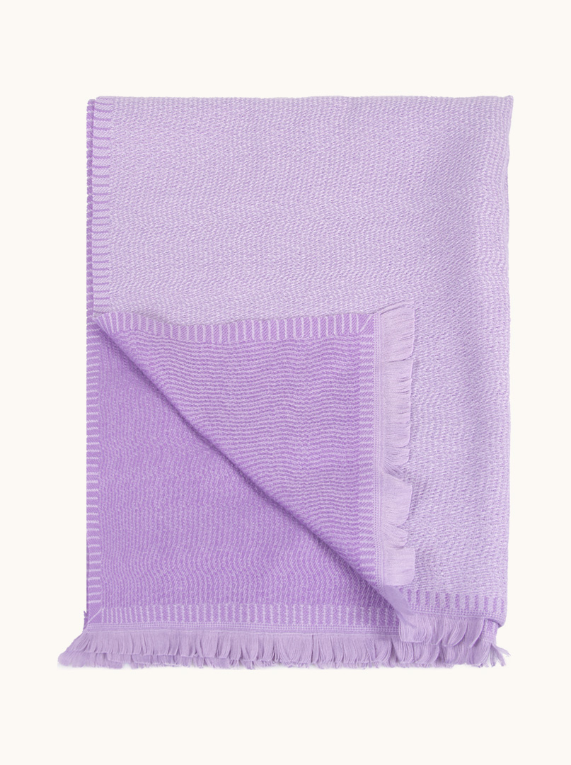 Softly textured purple scarf 65 cm x 190 cm image 2