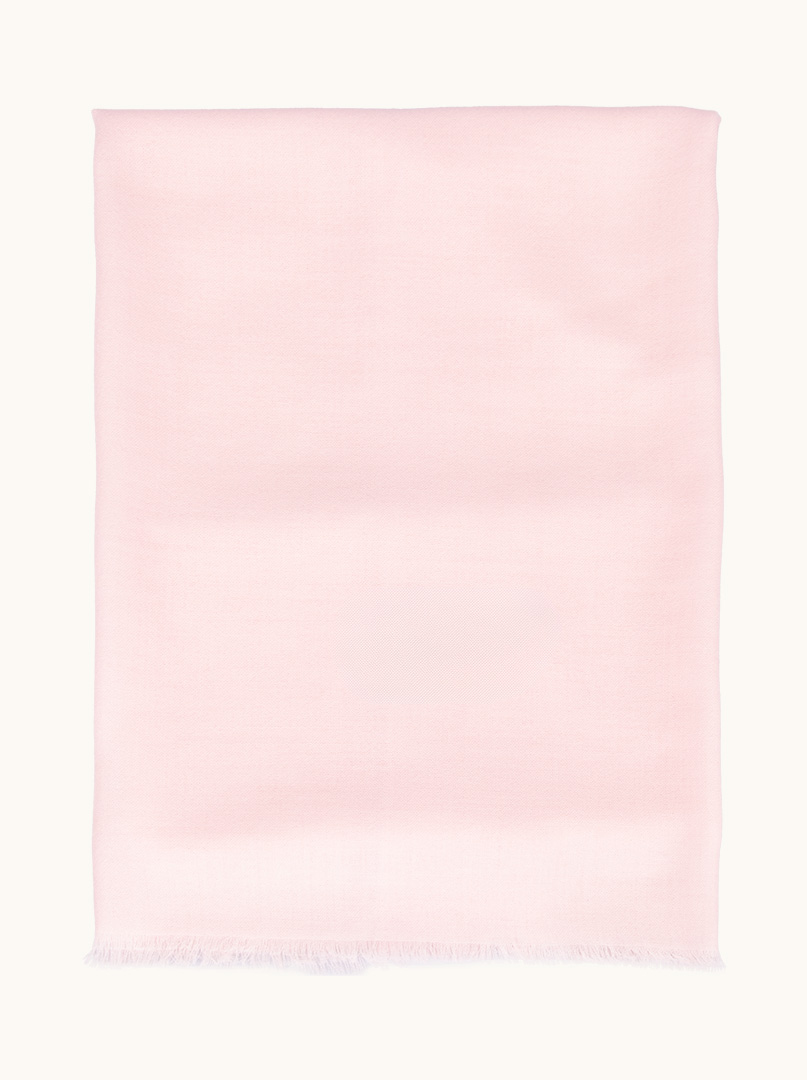 Pink wool scarf 95 cm x 210 cm PREMIUM image 4