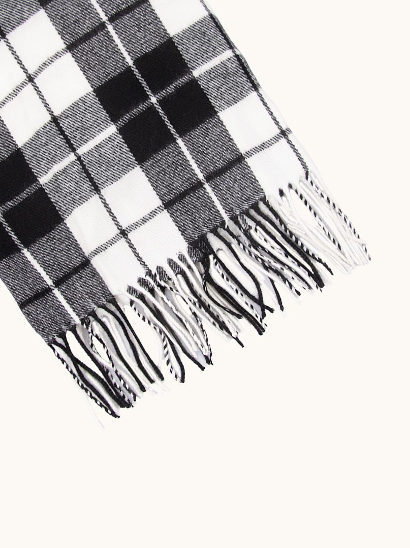 Warm checked scarf 180 cm x 80 cm image 3