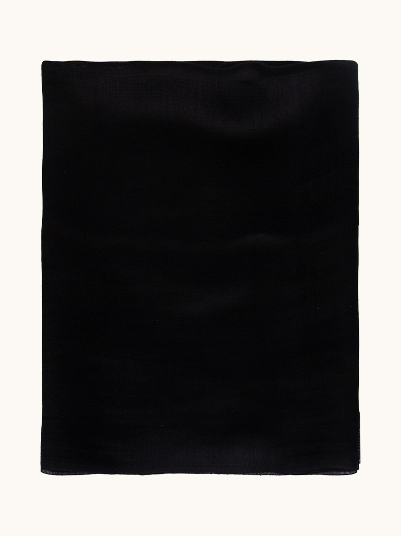 Black formal scarf 75 cm x 195 cm image 1