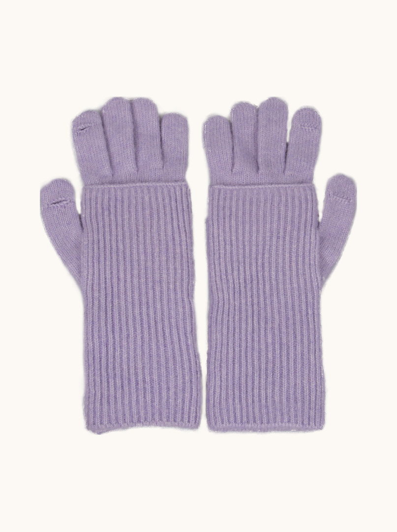 Wool gloves in purple color image 2