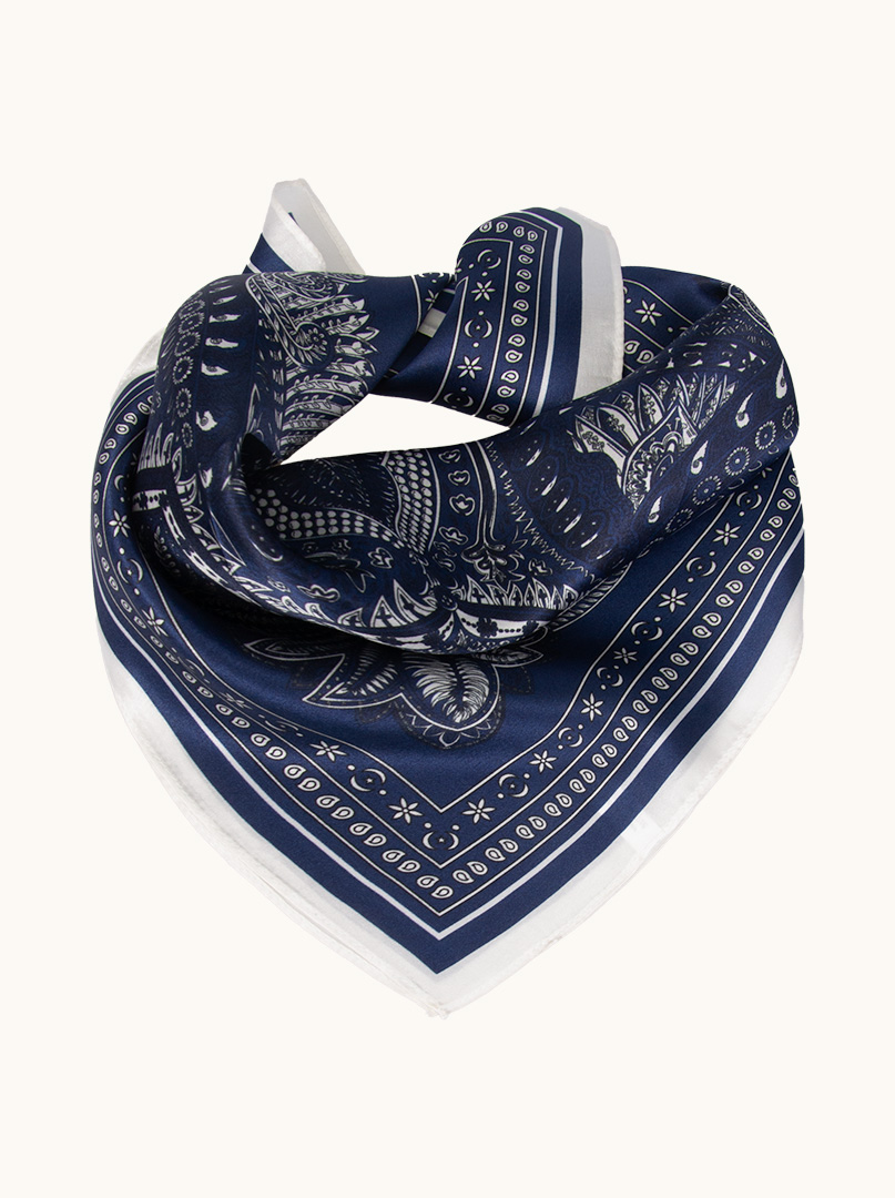 Hypnotic Depth silk gavroche 53 cm x 53 cm image 1