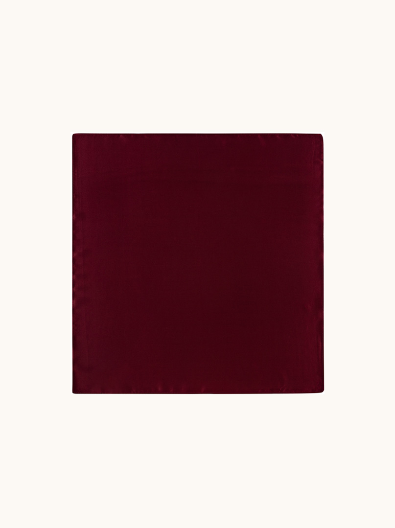 Raspberry silk gavroche 53 cm x 53 cm image 1