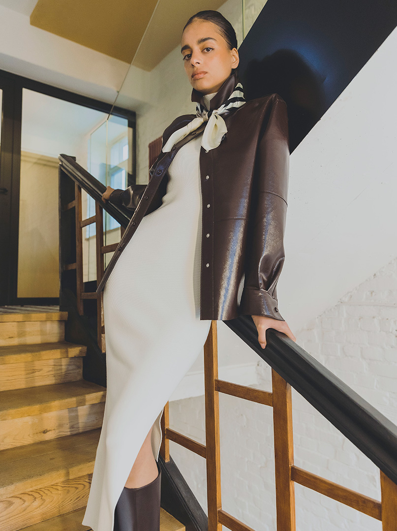 ALBA silk scarf 70x70 cm PREMIUM image 1