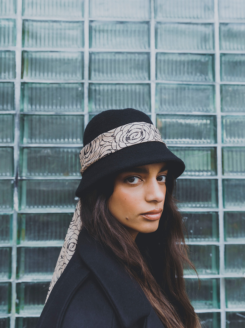 Rosa Ombra silk scarf, 42x160 cm PREMIUM image 1