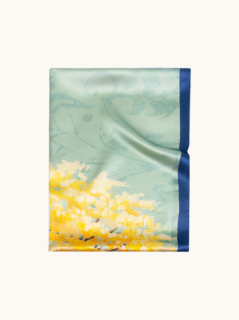 Scarf with  silk image 2