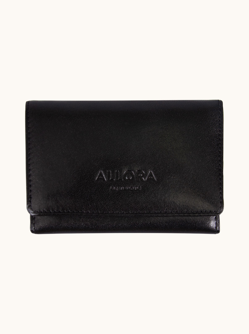 Small leather wallet black Allora - Allora image 1